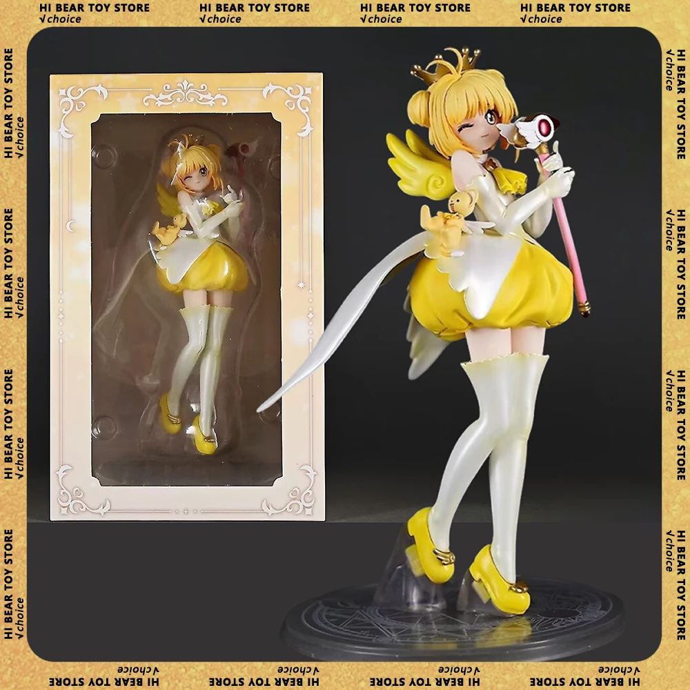 Figura de Anime Card Captor de 22cm, Figuras de Kinomoto Sakura, Modelos de Ação, Estátua de Coleção, Brinquedos para Decoração de Mesa, Presentes de Aniversário para Crianças