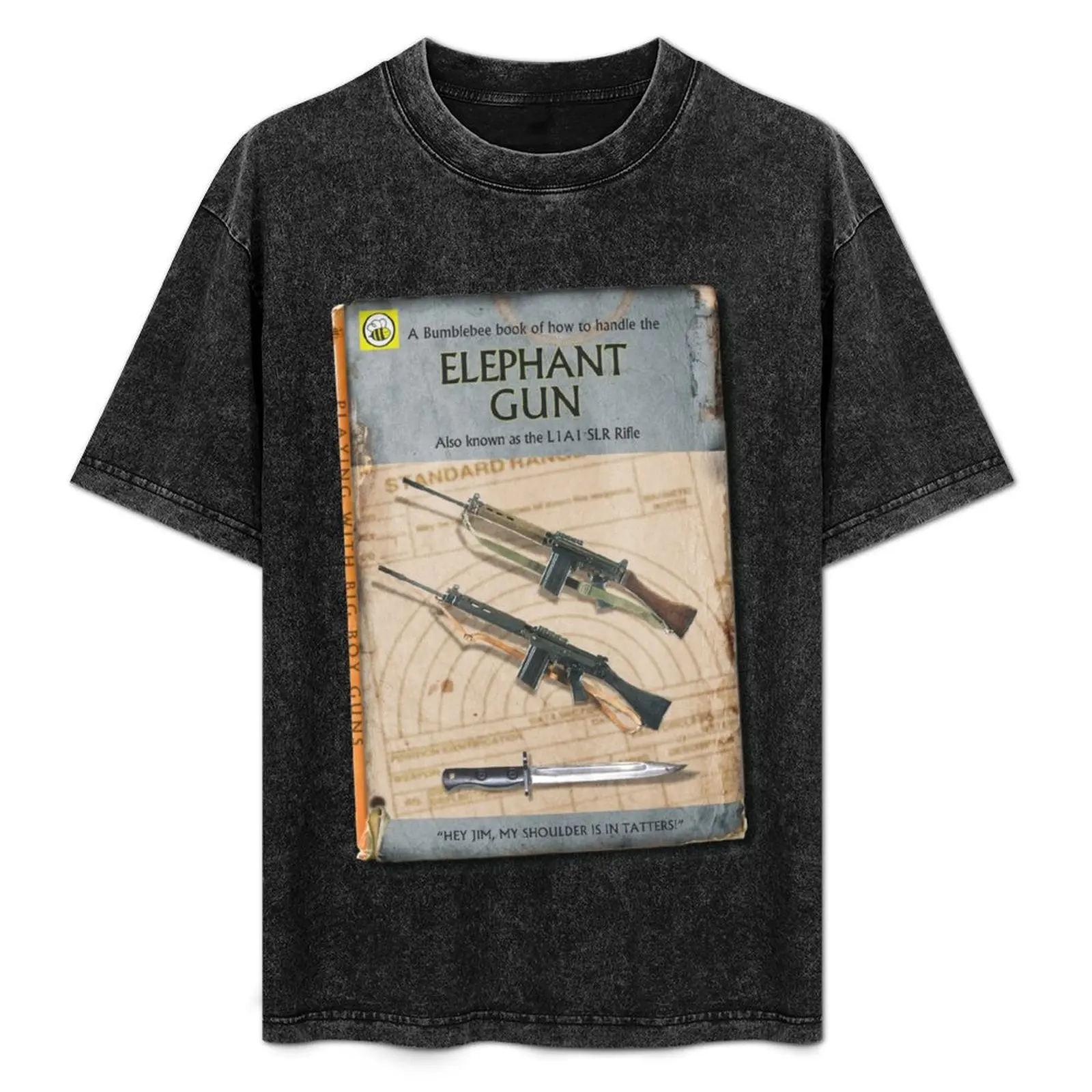 The SLR (L1A1) Rifle - A Ladybird Book Parody T-Shirt quick drying T-shirts man anime figures plain t shirts men