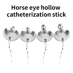 Horse Eye Stick Hollow Urethral Plug Metal Male Penis Catheterization Injection Blockage Expansion Flower Shower Dilator Sex Toy