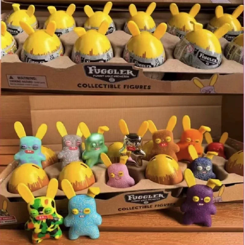 

Original Fuggler Collectible Figures Rabbit Funny Ugly Monster Mystery Egg Blind Box Kids Toy Easter Gift