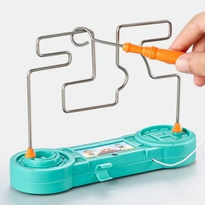 Juguete de choque eléctrico para niños, juego de laberinto táctil eléctrico, divertido experimento científico para fiestas, juguete educativo para niños, regalo
