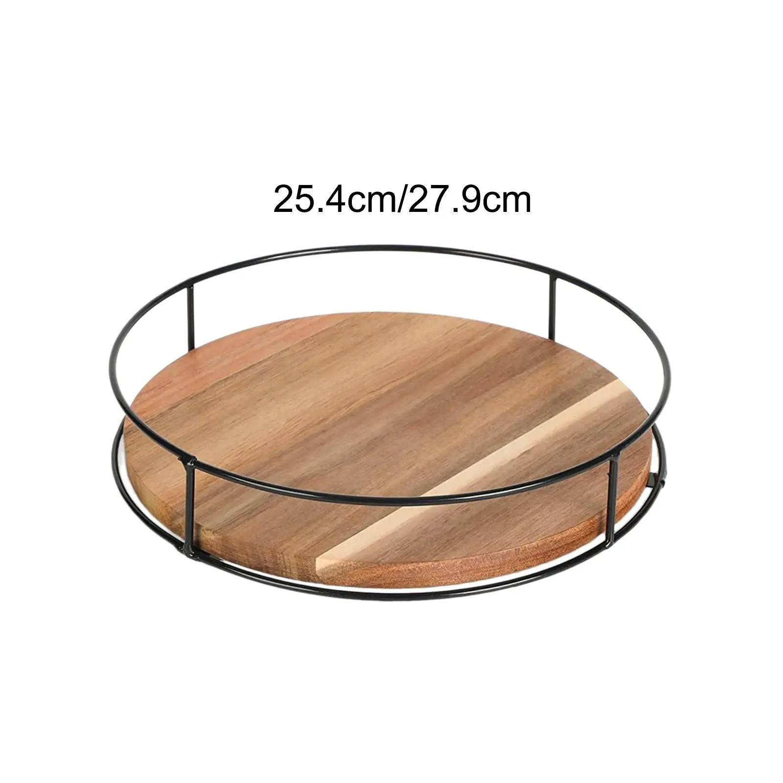 Wooden Turntable Tray 360 Degree Turntable Organizer,Multifunctional,Rotating Storage Tray Spice Rack for Pantry Refrigerator
