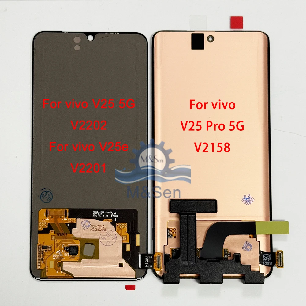 644-amoled-original-pour-vivo-v25-5g-v2202-v25e-v2201-cadre-d'affichage-lcd-656-amoledfor-v25-pro-5g-v2158-cadre-tactile-d'affichage-lcd