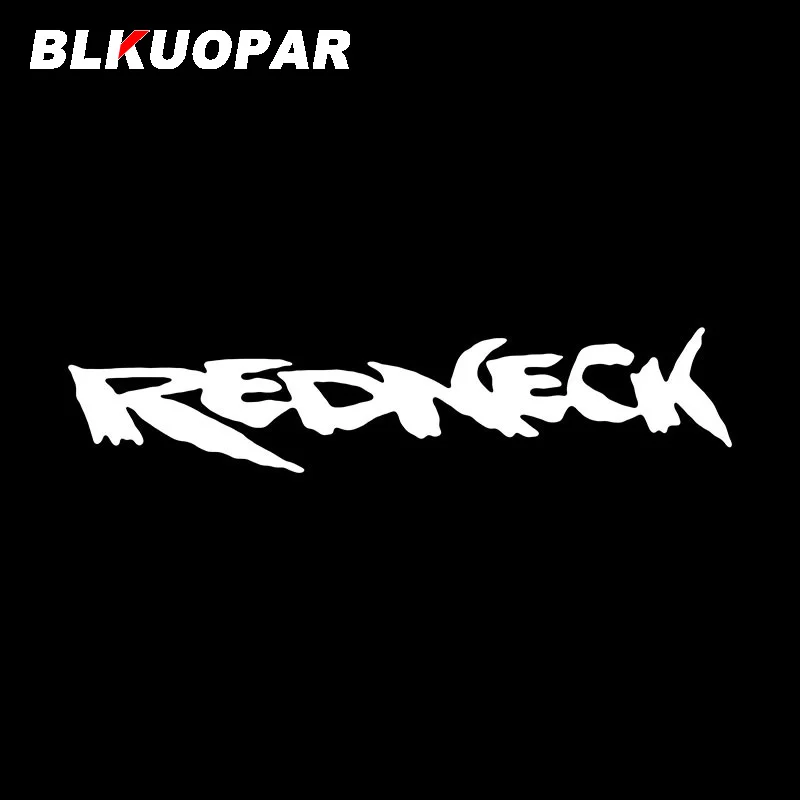 BLKUOPAR Redneck Pattern Text Car Stickers Fashion Font Decal Scratch-Proof Die Cut Windshield Caravan Car Decoration