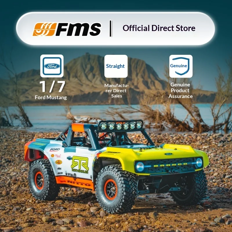 

FMS Professional Brushless High-Speed RC Car Model Outdoor 1/7 Four-Wheel Drive Racing Short Course Remote Control Toys Gift