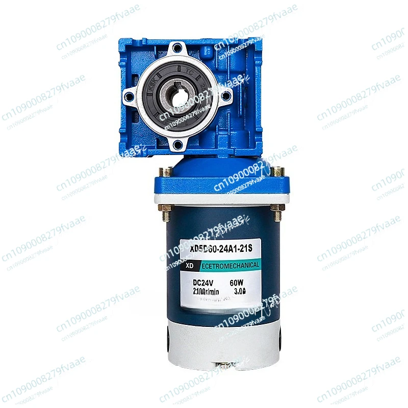 

300w 12v 24v DC Worm Gear Reducer Motor RV30 DC Gearmotor RV30 Self-Gearing Single-lock Shaft Rotation CW CCW