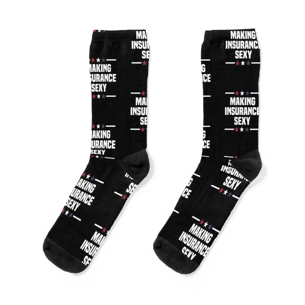 

Making Insurance Sexy Insurance Broker Insurance Agent Socks Rugby Wholesale Thermal man winter with print Socks Women Men's