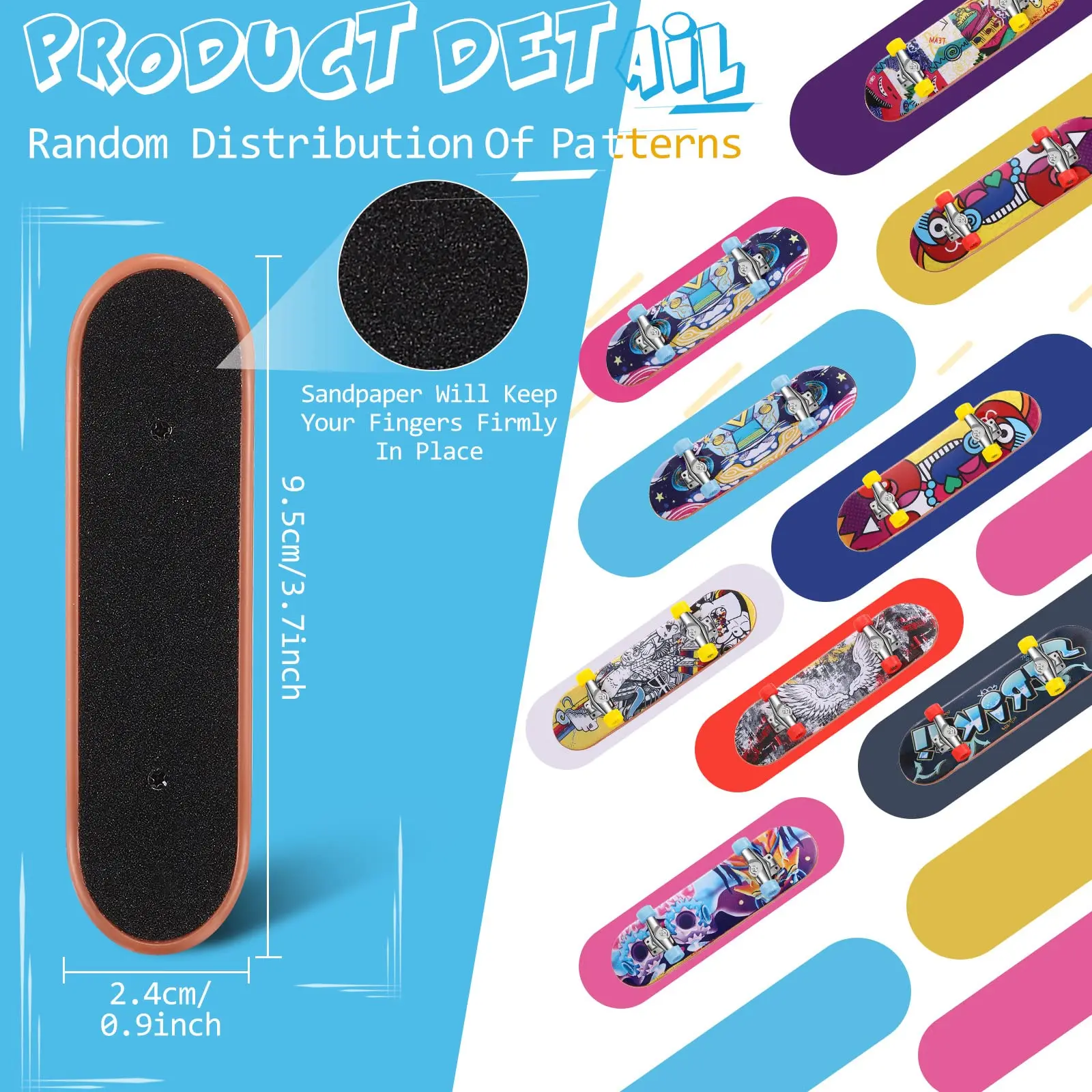 1-5 pçs dedo skate mini colecionável criativo desktop dedo fingerboard dedo skater brinquedos