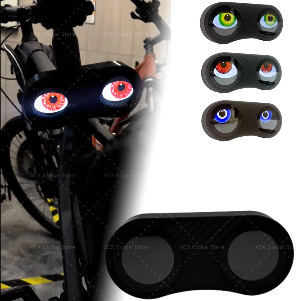 Smart Bike Tail Light Devil Eyes Bicycle Rear Light Waterproof Bike Motorcycle Acc Led For Night Riding With Type C Rechargeable