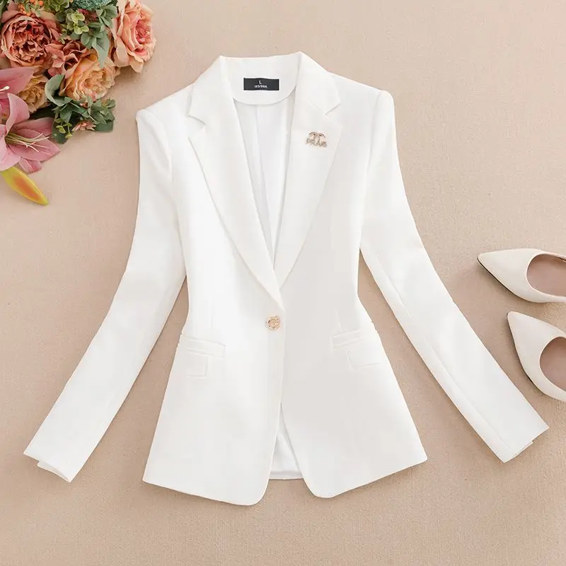 

Women's ort Casual Versatile Jaet 2024 Spring New Sle plus Size Workwear OL Profional Suit Chinese Production