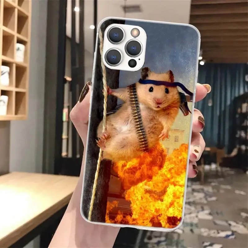 Cute Lovely Pet Hamster Soft Phone Case For iPhone 16 15 14 13 12 11 Pro Max X XR XS 7 Plus 8 + SE 2020 Pattern Customized Cover