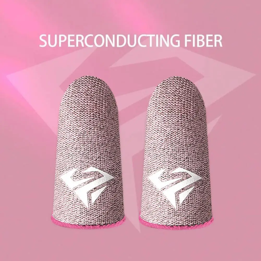 2 stücke Handy-Spiel Fingertip Handschuhe Für PUBG Gamer Schweißfest Anti-slip Touchscreen Finger Sleeve Atmungs Gaming Finger abdeckung – Detail 24