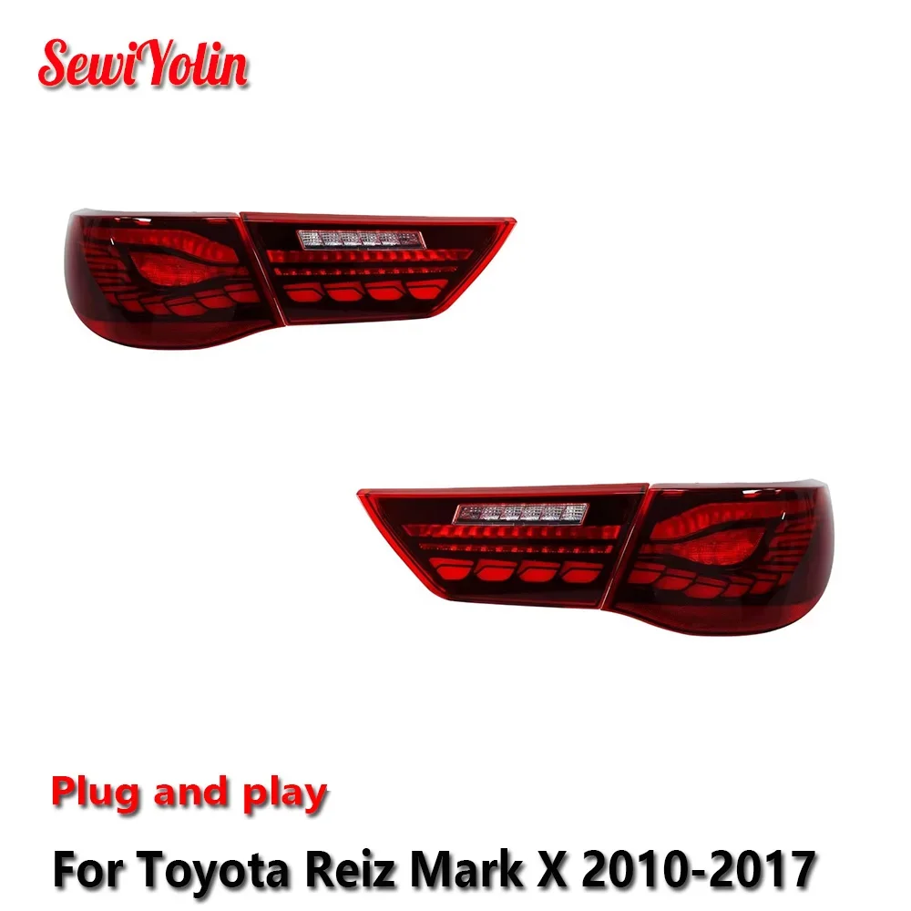 

Car LED Auto Lamp Tail Light Accessories For Toyota Reiz Mark X 2010-2017 Auto Rear Fog DRL Brake Turn Signal Lamp Plug and Play