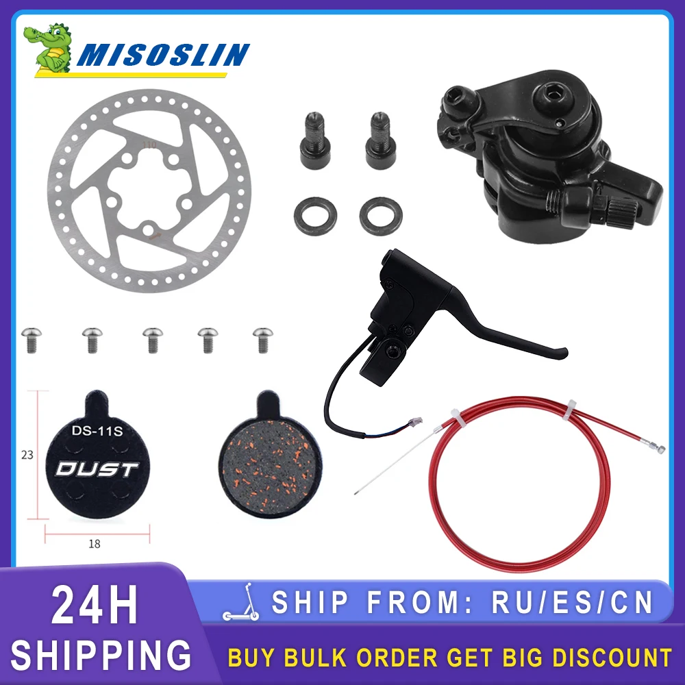 Brake Lever Disk Break Cabel Hydraulic Brakes Kit Set for Xiaomi Mijia M365 Electric Scooter 110mm Disc Brakes Parts