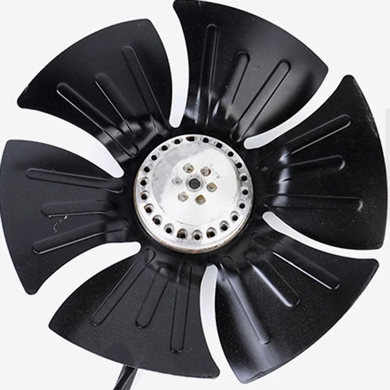 Ventilador de refrigeración del motor de frecuencia variable Ventilador del rotor de enfriamiento Carcasa de acero al carbono Motor sin escobillas Refrigeración de alto volumen de aire