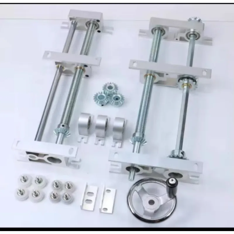 Production line conveyor belt guide rail adjustment kit electronic assembly production line manual bevel gear width adjuster