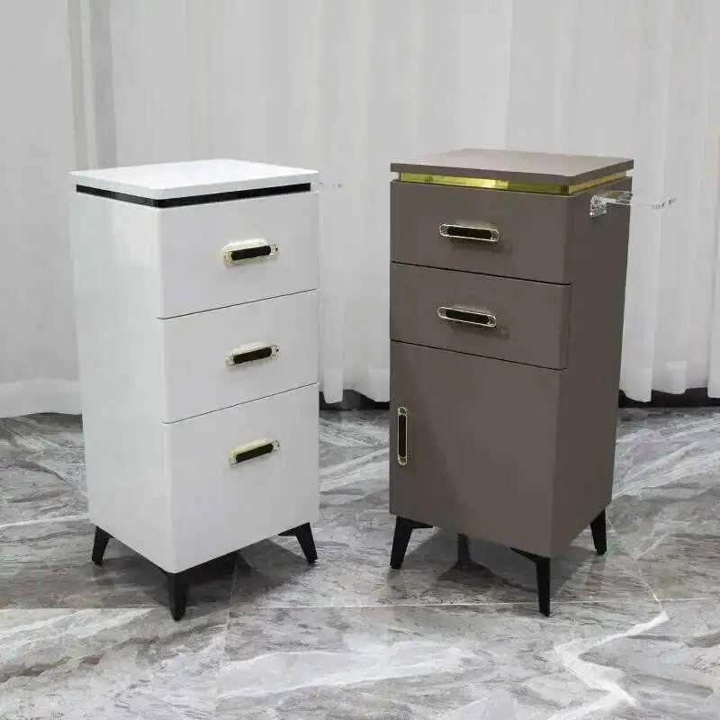 

Furniture Professional Hairdresser Cart Trolley Beauty Salon Medical Tray Cosmetic Helper Drawer Wheels Pedicure