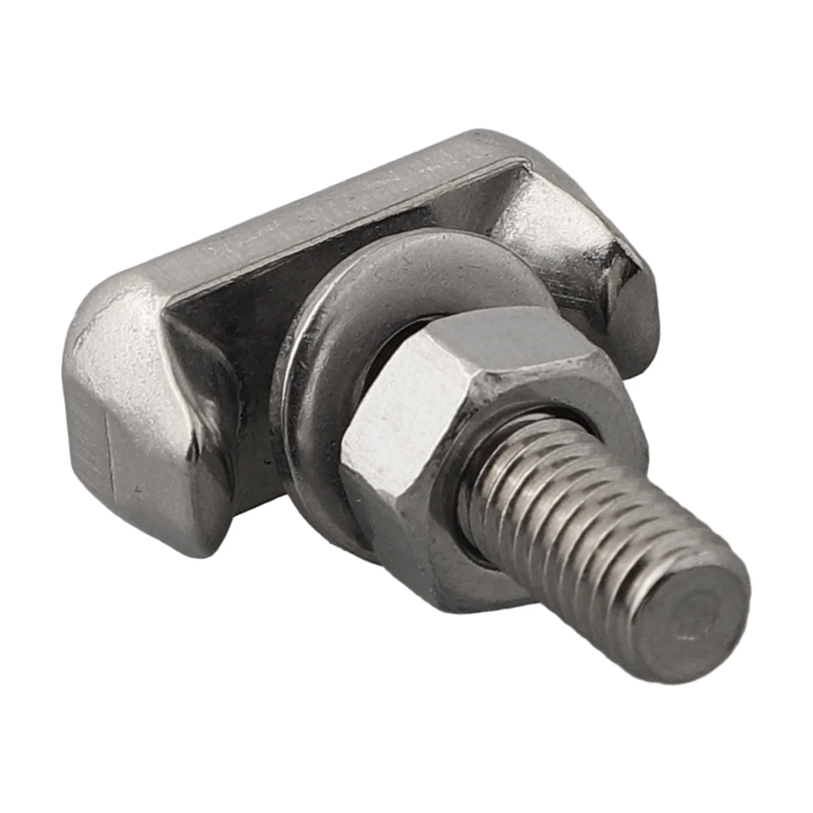 T-Bolt Stainless Steel Battery Terminal Connector With M6 Thread For Battery Cable Mounting In Forklift Battery Systems