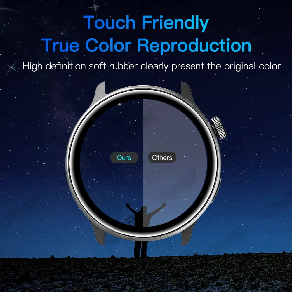 طبقة رقيقة واقية ل Mibro Lite 2 واقي للشاشة المضادة للخدش الأفلام الناعمة حافة منحنية HD غطاء لملحقات ساعة Mibro Lite