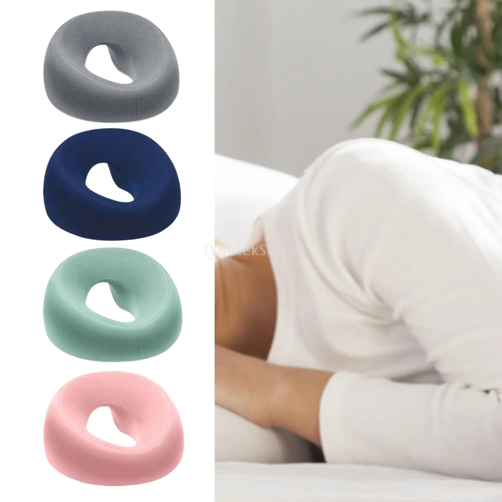 Ergonomics Lying Down Pillow Face Down Head Rest Support Pillow Breathe for Sleeping Spa Beauty Salon