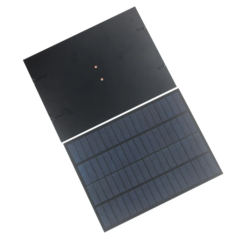 PET Laminated 5W 18V Solar Cell Polycrystalline Solar Panel for Lighting Sys Solar PV Module for 12V Battery Charging 220*165MM