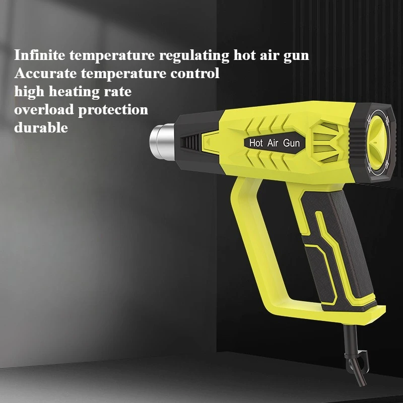 

Infinite Temperature Regulating Hot Air Gun Film Shrink Film Automotive Adjustable Temperature High-power Welding Gun