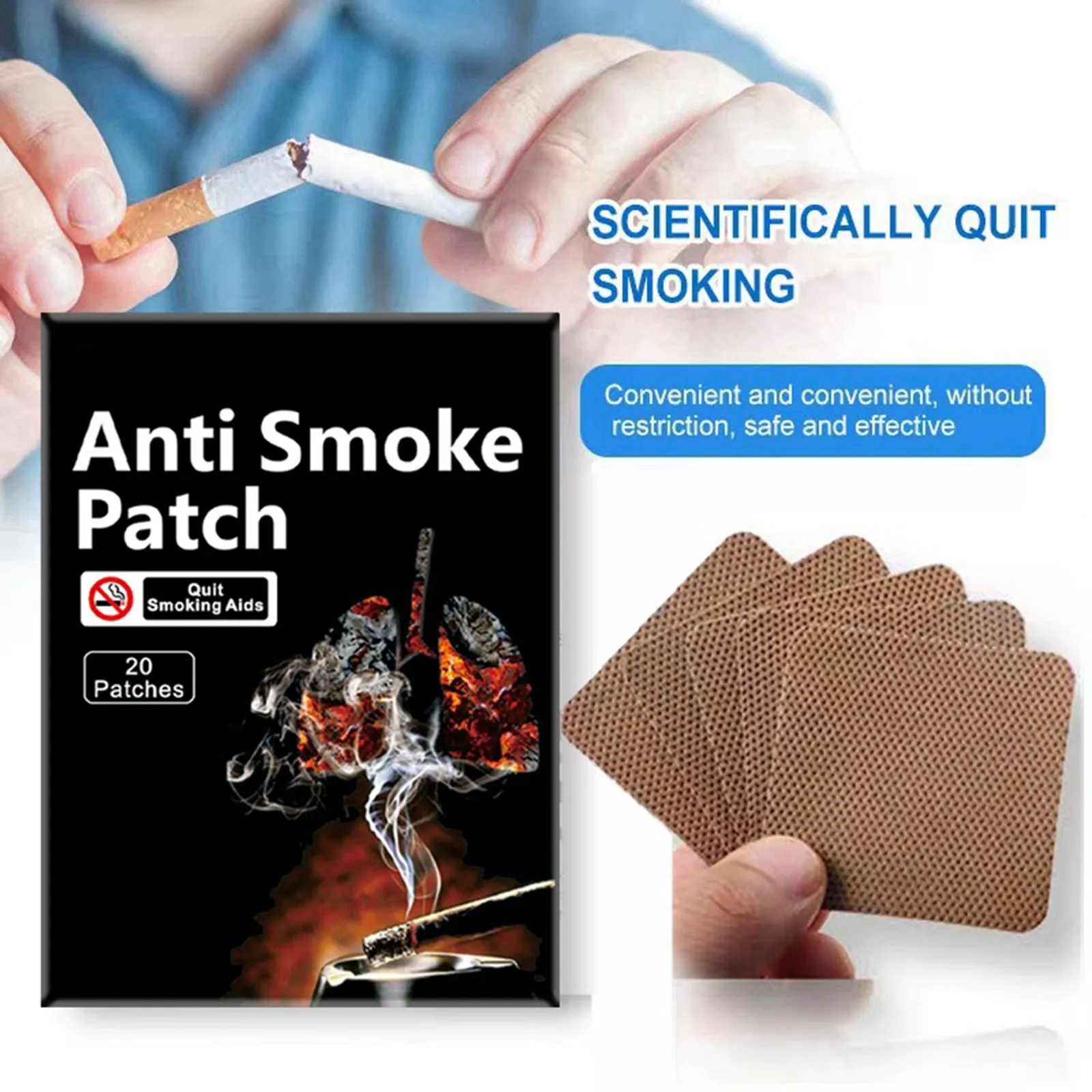 20 Abstain  Mist Patches, Male And Female Stickers, Full Body Herbal Breathable Patches(1 Box)1005006636454909