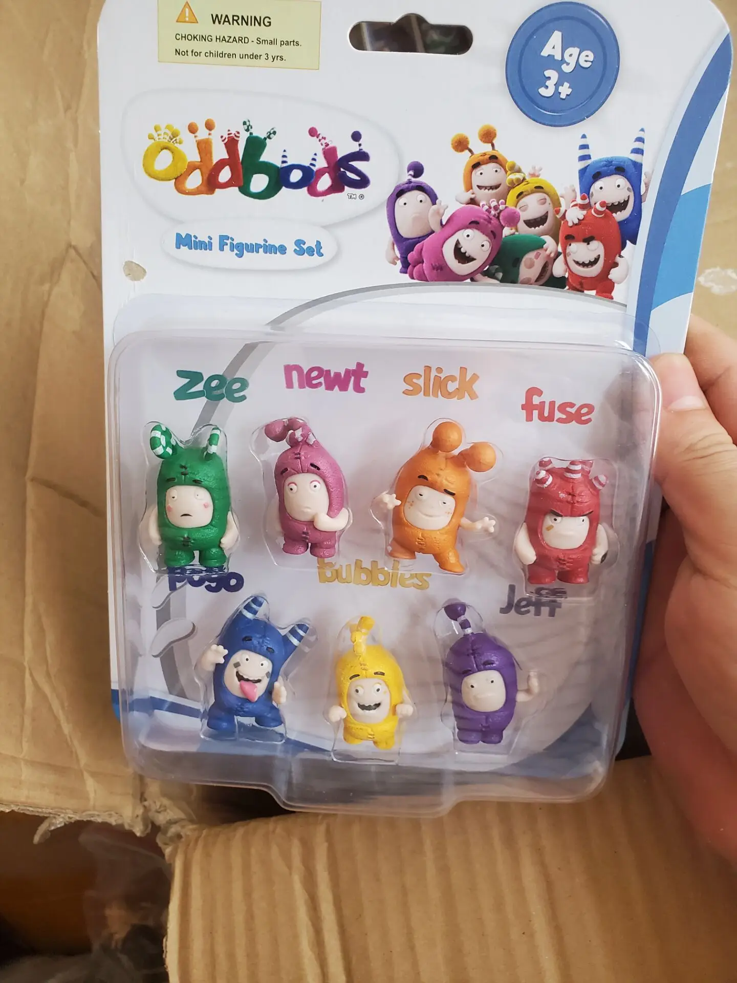 

One box Kawaii Oddbods Newt Pogo Slick Jeff Zee figure model Toys Cute Cartoon Anime Mini Dolls Kid Child Gift