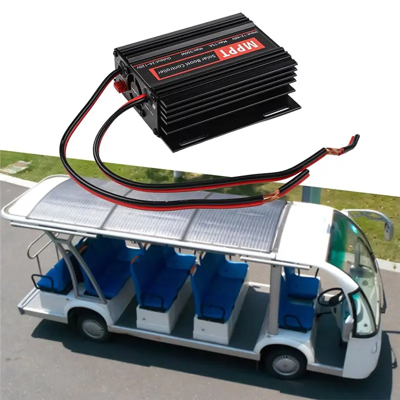 A37T-15A 550W MPPT Solar Controller Booster 12V-50V Input Booster 24-88V For OLED LCD Display Solar Boost Controller view 4