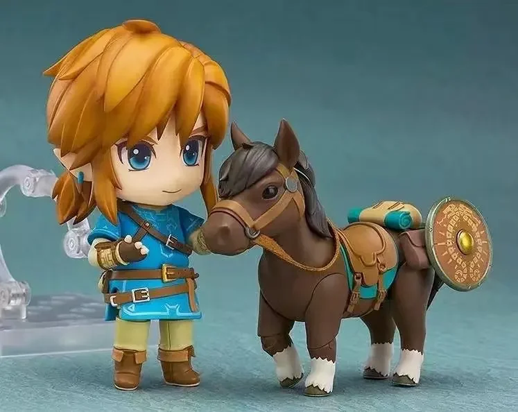 NUEVA figura de acción de 10 cm de Link de Breath of the Wild, juguete coleccionable, muñeco, regalo de Navidad con caja.