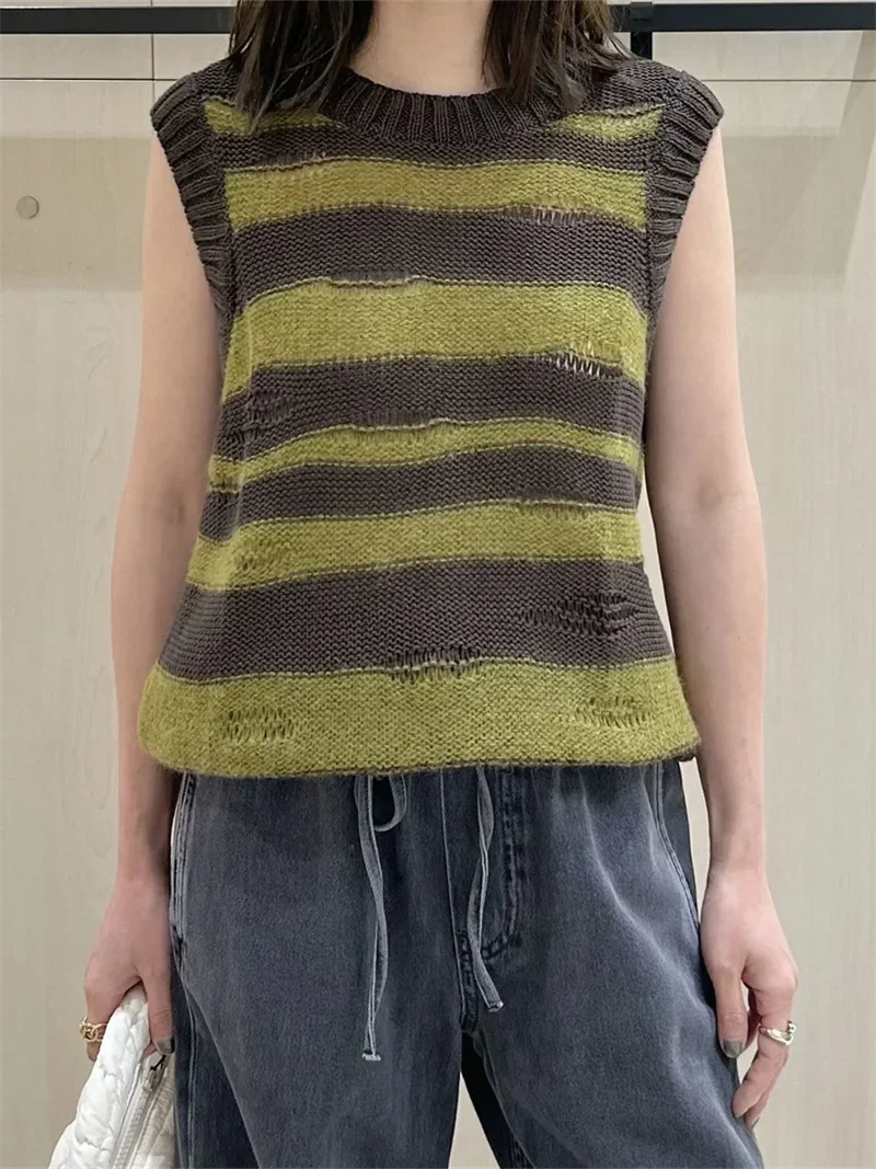 Women Knit Sleeveless Sweater Vest