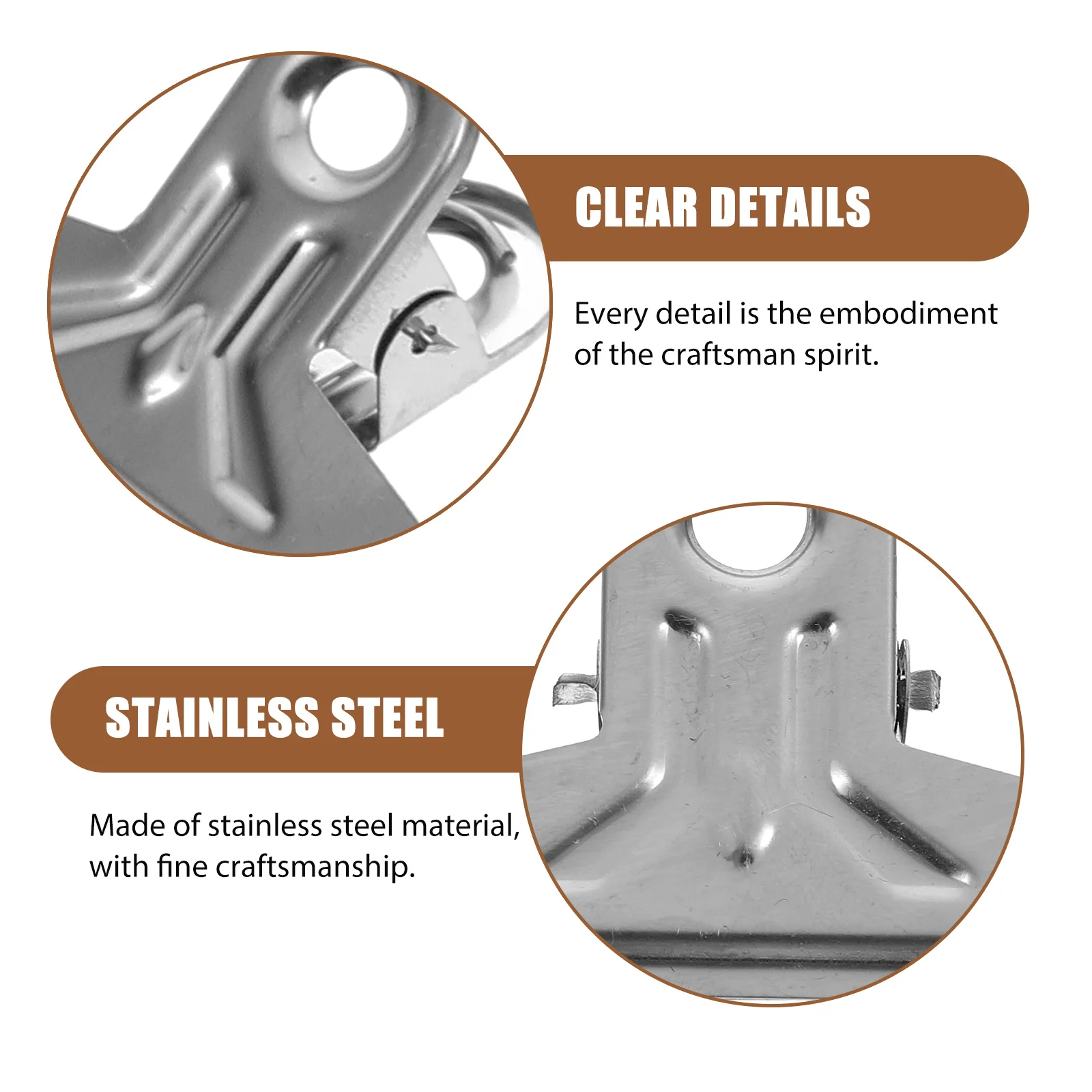 Sketch Fixing Clips Drawing Binder Oil Painting Frame Clamp Stainless Steel Photo Silver