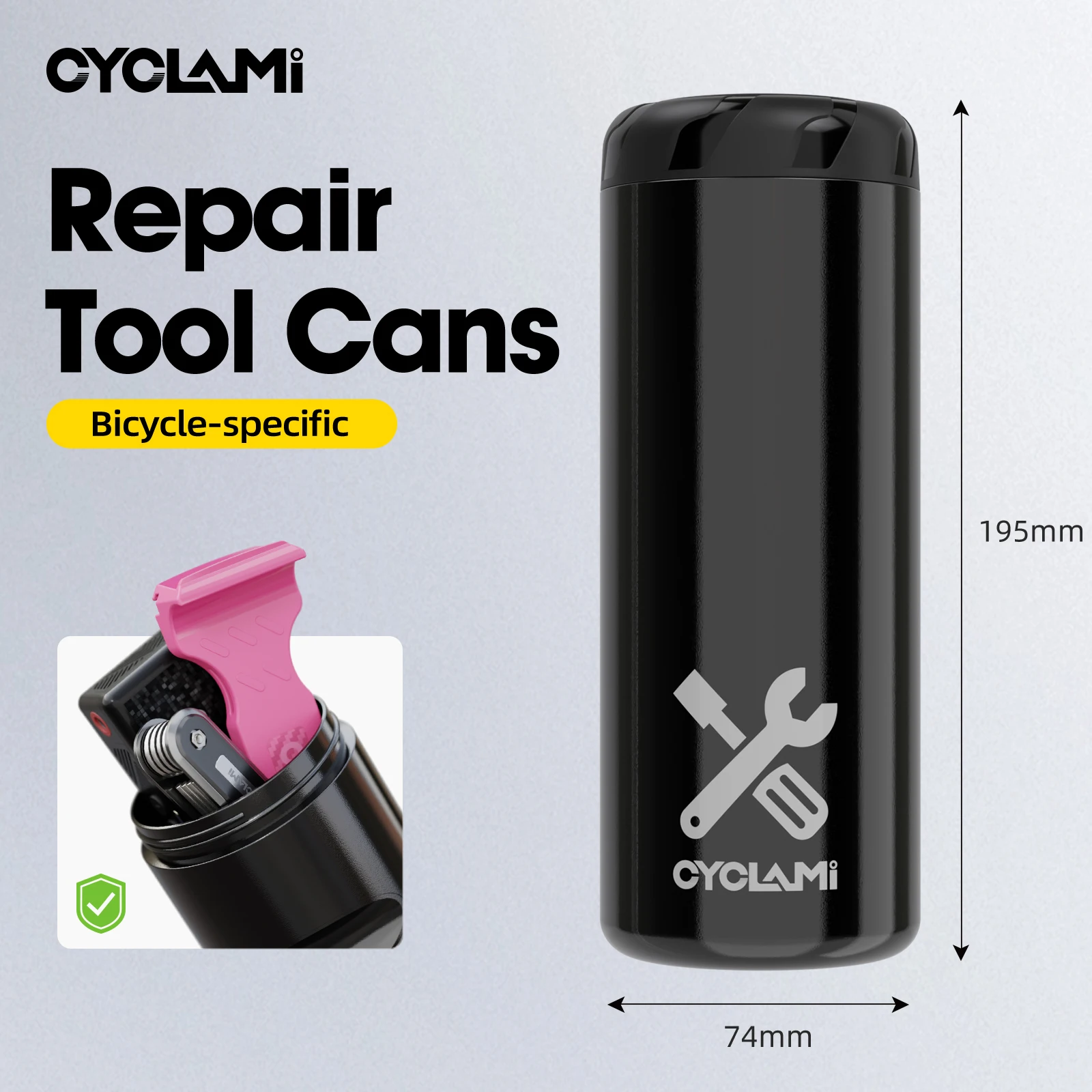 CYCLAMI Portable Cycling Tool Box MTB Road Bicycle Capsule Boxes Apply Bottle Cage Storage Repair Tool Kit Bike Frame Equipment