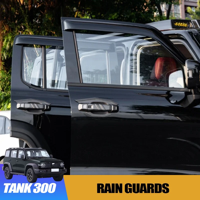 

Window Visors Rain Guards for GWM WEY Tank 300 2021-2025 Door Weather Deflector Vehicle-Specific Exterior Modification Accessory