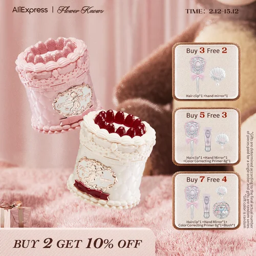 Flower Knows Strawberry Cupido Collection Pastel Crema Labial 5ml terciopelo