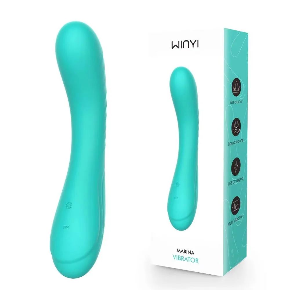 Winvi Vibrator Toy Sex Adult Products Female Massage Stick Vibrator Private Label Liquid Silicone G-spot Vibrator Female 18+