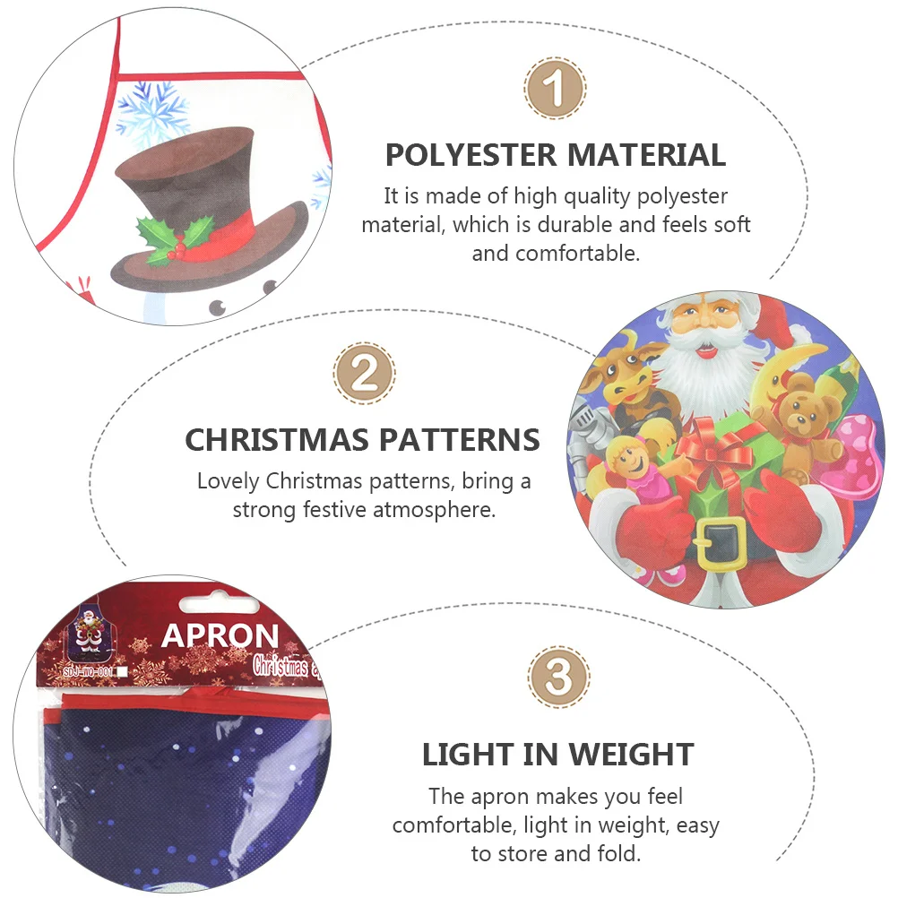 

Christmas Apron Household Apron Decorative Apron Creative Housewares Cooking Clothing