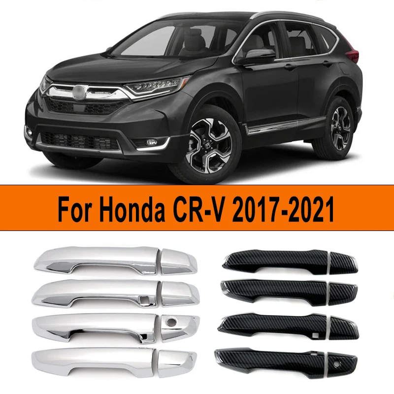 

Car Door Handle Covers Trim Overlay Styling Sticker Auto Exterior Accessories For Honda CR-V CRV 2017-2021 2020 2019 2018