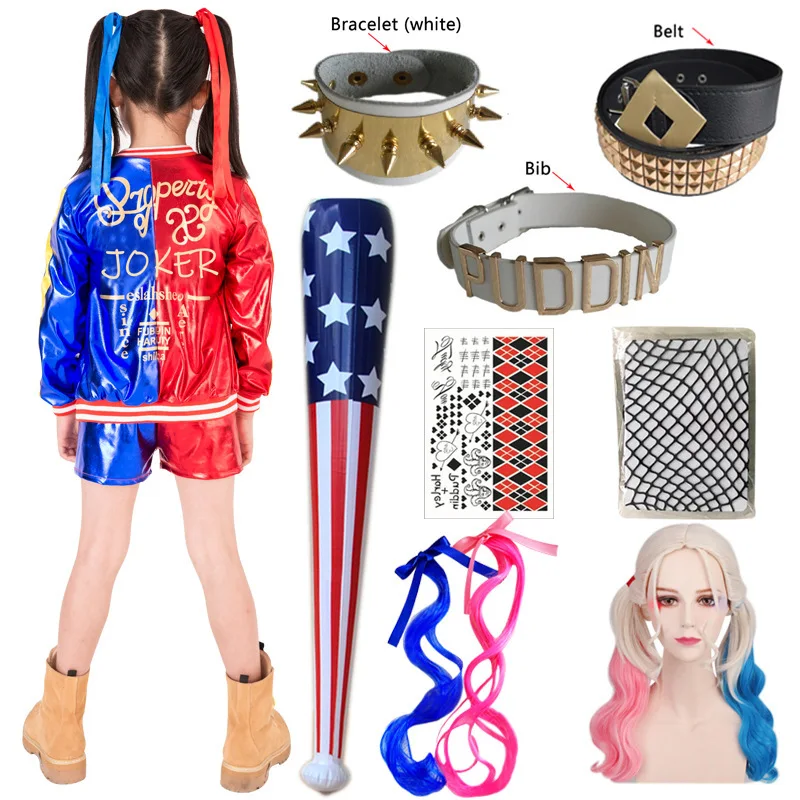 Movie X Suicide Squad Cosplay Harleen Quinzel Ugly Girl Costume Movie Anime Peripheral Gifts