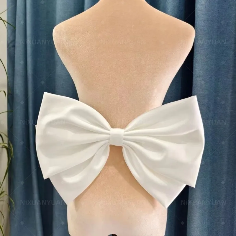 Wholesale Separate Satin Bow Party Prom Removeable Knots for Wedding Dress with Ribbon