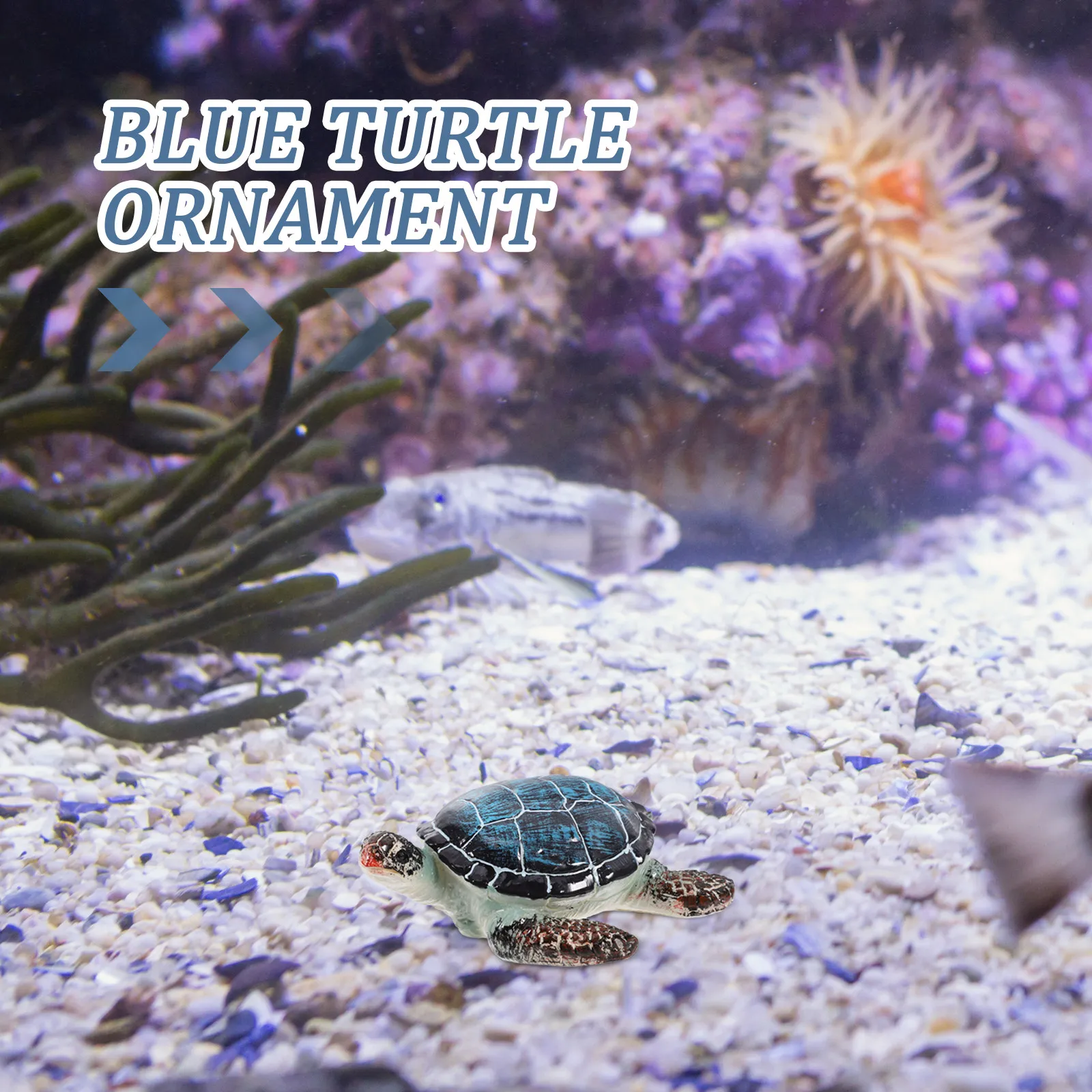 Scultura in resina di tartarug - Aquarium Marine Blue recensione e prezzo