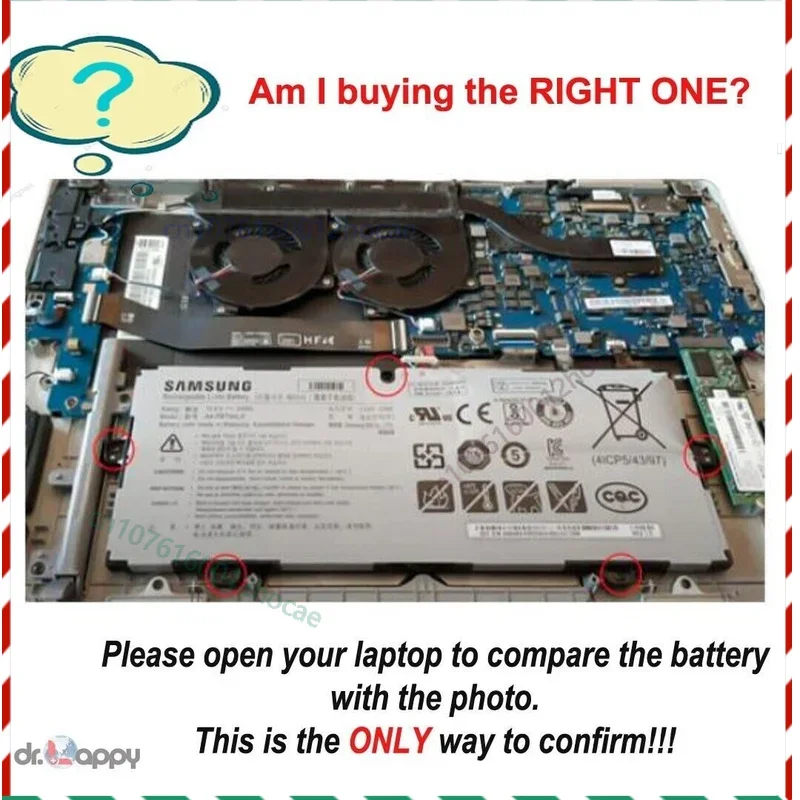 بطارية جديدة 54Wh لأجهزة سامسونج BA43-00391A BA43-00391B 4ICP5/43/97 1588-3366 شحن سريع #4