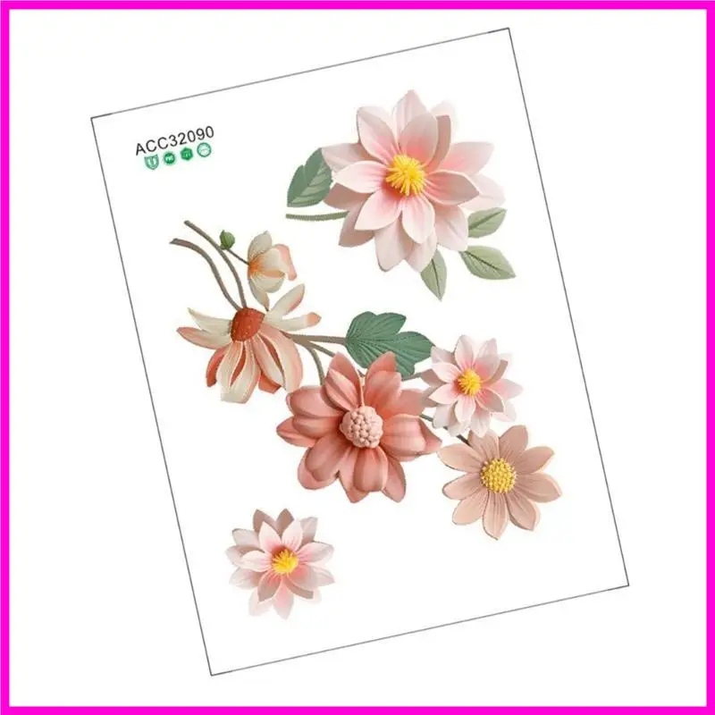 57be Lively Flower Walles Switches Наклейка поднимает наклейку с ПВХ интерьеров