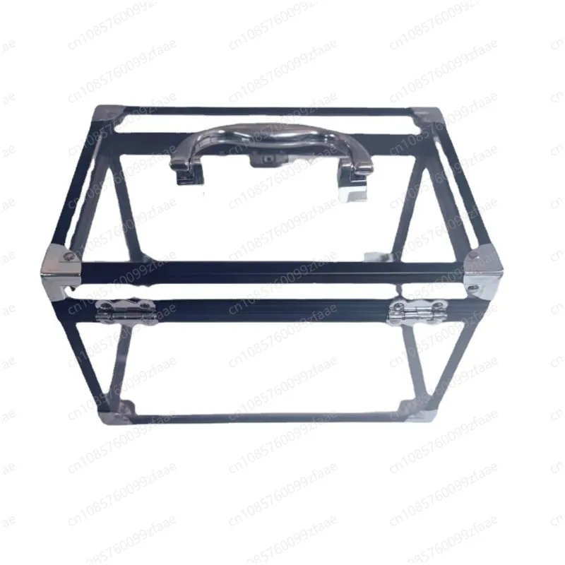 Aluminum alloy transparent cosmetic case Compact and portable design