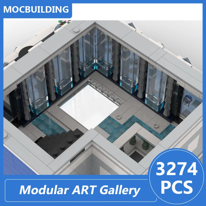 Modular ART Gallery Model Moc Building Blocks Diy Assemble Bricks Architecture Series Creative Display Toys Xmas Gifts 3274PCS