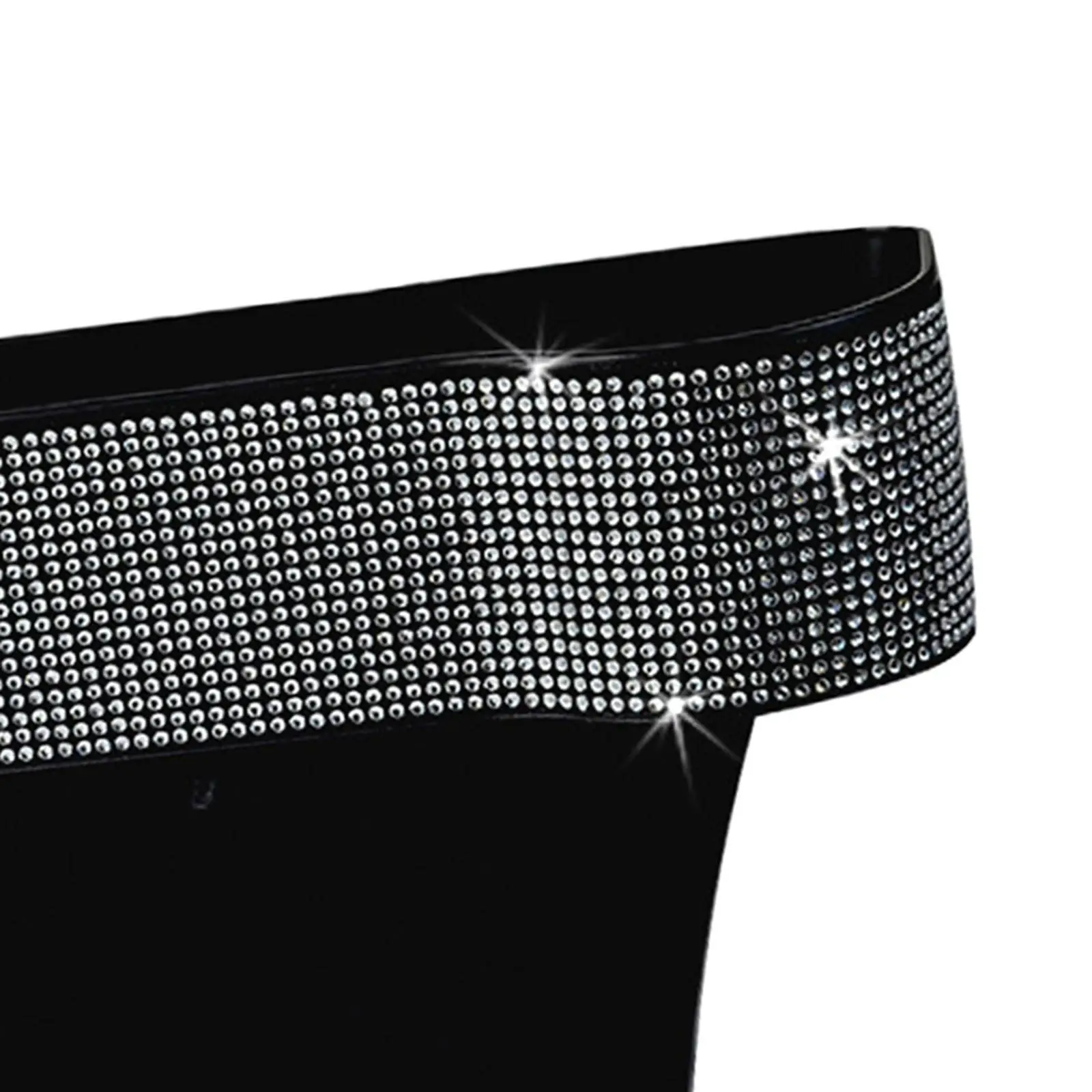 Car Seat Gap Filler Organizer Reserved Charging Hole Rhinestone Interior Accessory Seat Crevice Storage Box for Sundries image 5