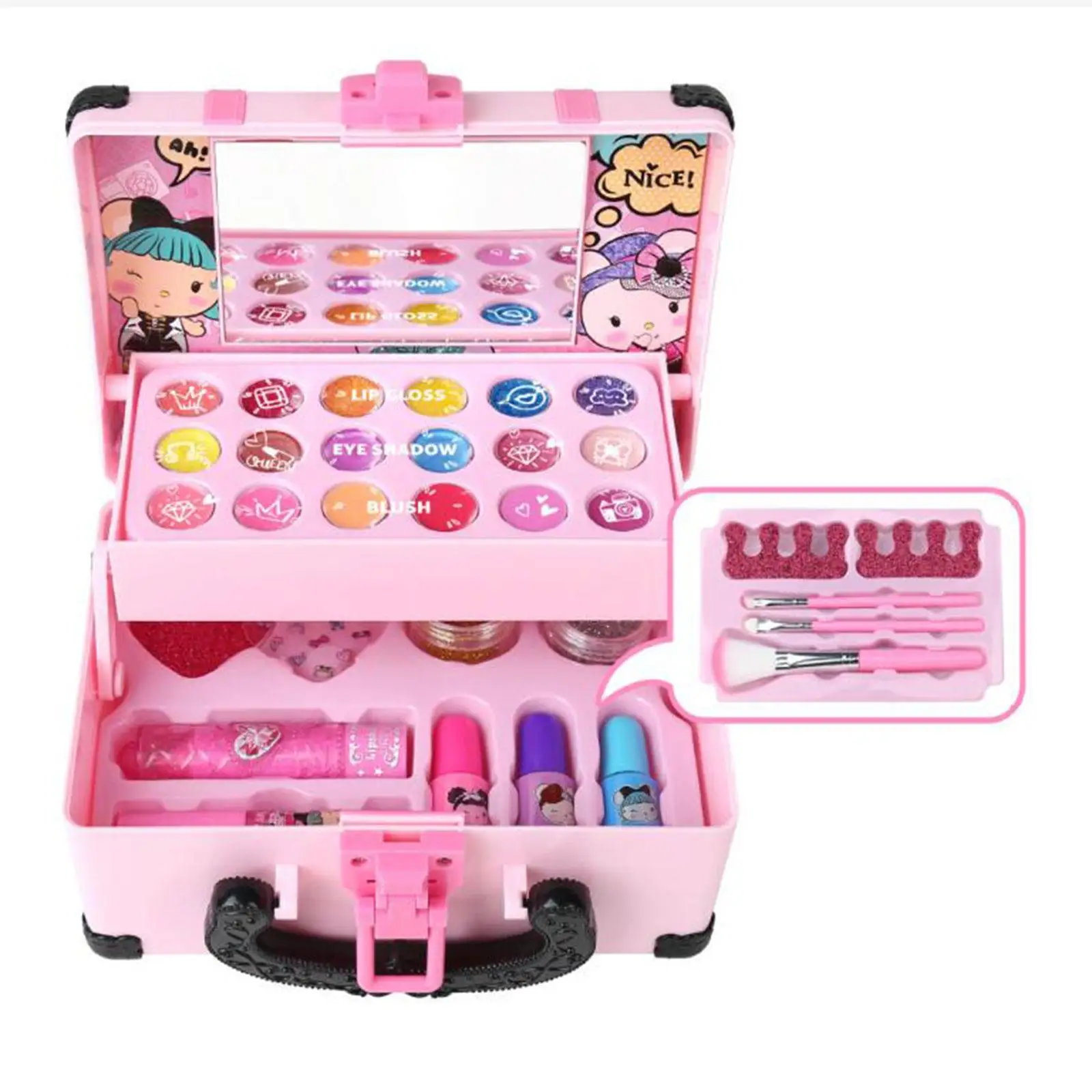 Pretend Makeup Set Playset Kids Makeup Set for Girls Children Birthday Gifts