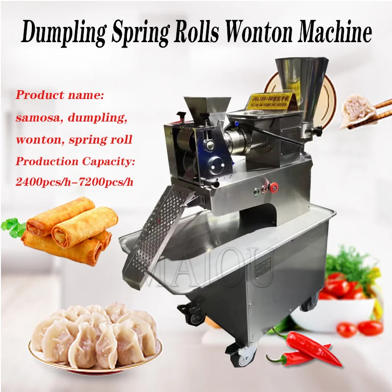 Automatic Dumpling Wonton Spring Roll Making Machine Multi Purpose Machine