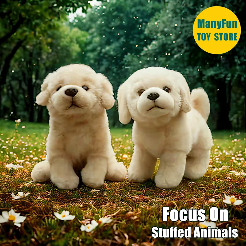 

Lifelike Labrador Retriever Plush Toy - Realistic Lab Stuffed Dog, Golden Retriever Plushie, Sheep Dog Simulation Doll Gift