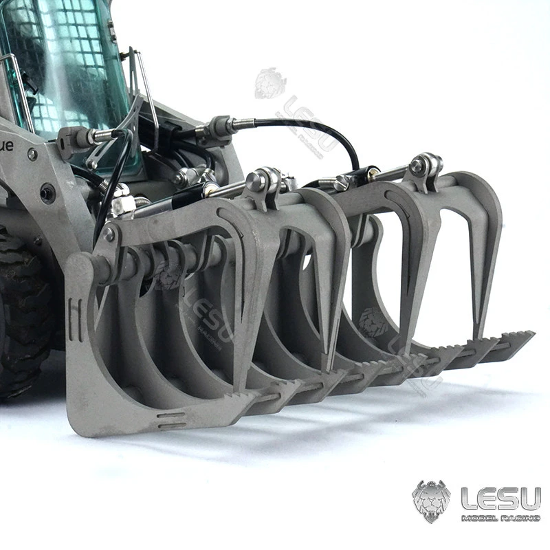 LESU Für 1/14 AOUE LT5 Hydraulischer Kompaktlader mit Metall-Hydraulikklauen-Modell Spielzeug-Aufsatz RC-Zubehör – Detail 2